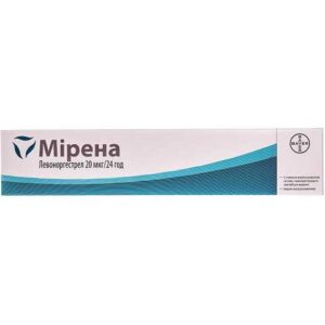 Мірена  спіраль внутрішньоматочна 20 мкг/24год: № 1